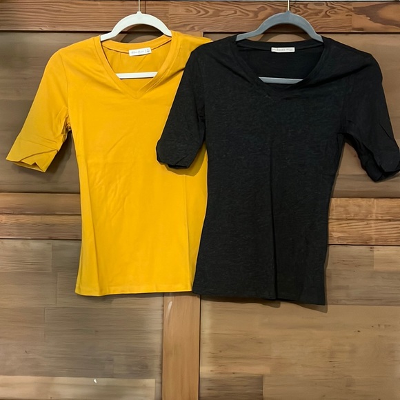 Active basics mustard and gray T-shirt - Picture 1 of 4